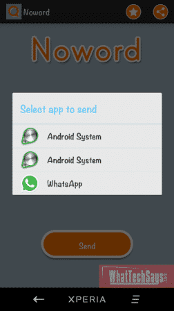 Send Blank Message on Whatsapp