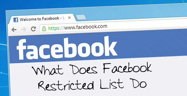 What Does Facebook Restricted List Do