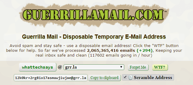 Create Temporary Email Account