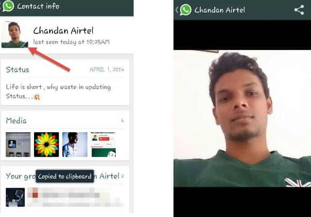Whatsapp contact photo as your phone’s contact photo