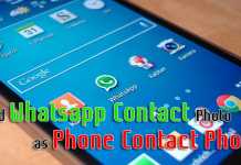 Whatsapp Contact Photo as Phone Contact