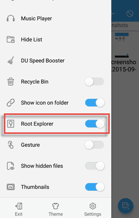 Enable Root in ES File Explorer