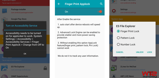 Lock Apps with Fingerprint on Android