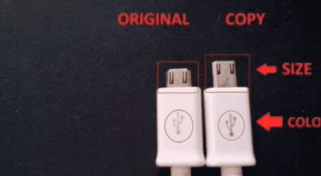 samsung original charger vs fake charger