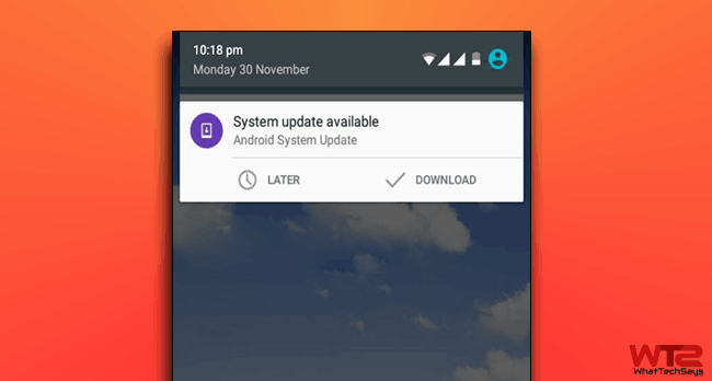 Remove System Update Notification on Android