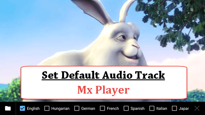 How to Set Default Audio Track in MX Player on Android