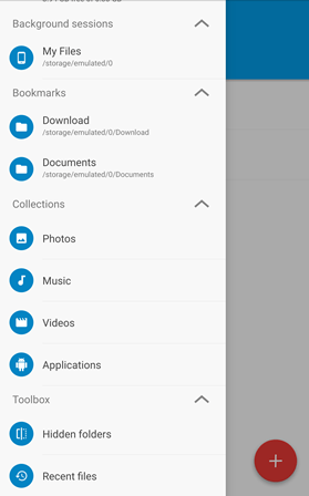 Hidden Apps Using a File Manager