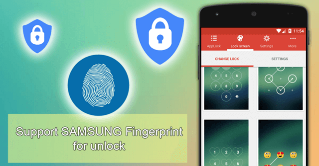 applock for Android with fingerprint scanner