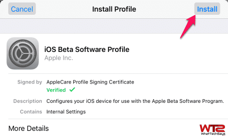Install iOS Profile