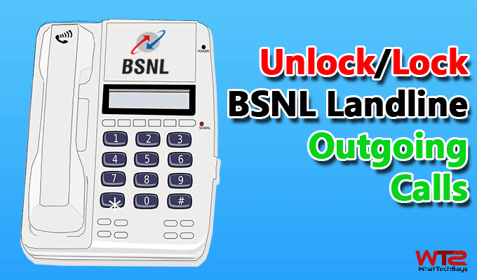 Lock BSNL Landline Outgoing Calls
