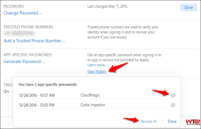 apple specific password for busycontacts