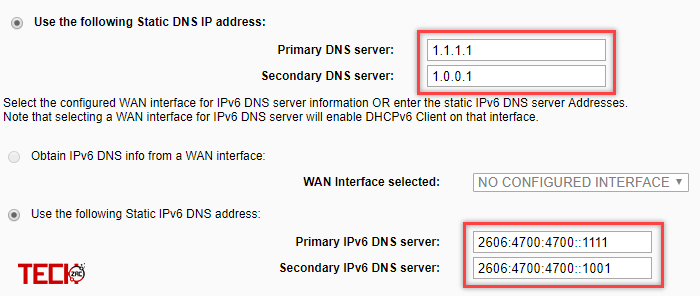 Use Cloudflare’s 1.1.1.1 DNS on Router