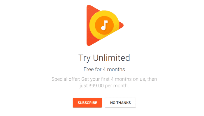 Google Play Music and YouTube Red Free