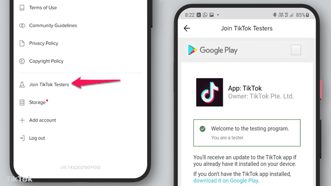 How to Join TikTok Testers
